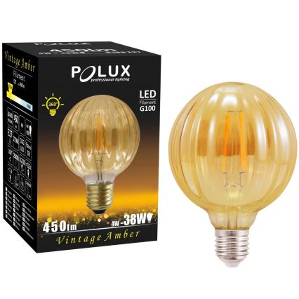LED sijalica VINTAGE AMBER E27/4W/230V G100 2700K