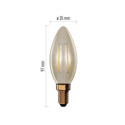 LED sijalica VINTAGE E14/2,5W/230V 2200K