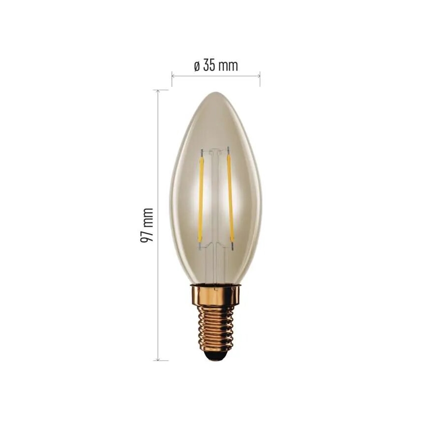 LED sijalica VINTAGE E14/2,5W/230V 2200K