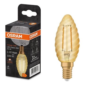 LED sijalica VINTAGE E14/2,5W/230V 2400K - Osram