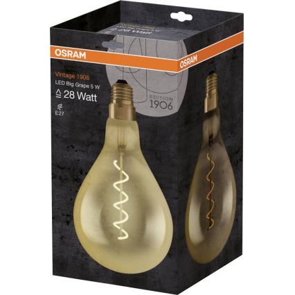 LED sijalica VINTAGE E27/5W/230V 2000K - Osram