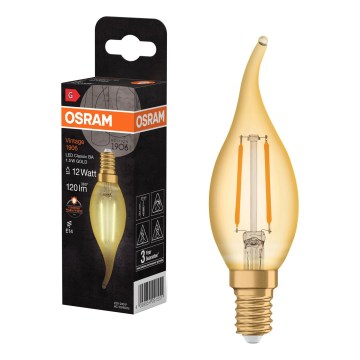 LED sijalica VINTAGE FILAMENT E14/1,5W/230V 2400K - Osram