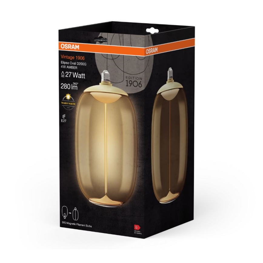LED sijalica VINTAGE FILAMENT E27/4W/230V 2700K - Osram