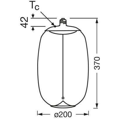 LED sijalica VINTAGE FILAMENT E27/4W/230V 2700K - Osram