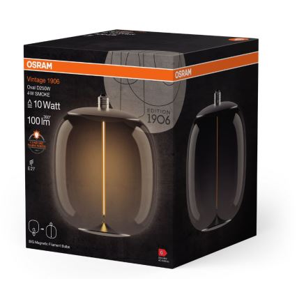 LED sijalica VINTAGE FILAMENT E27/4W/230V 2700K zadimljena - Osram