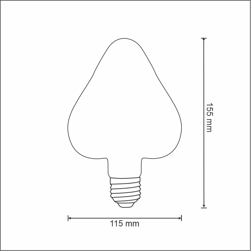 LED sijalica VINTAGE JANTARNA E27/2,5W/230V 2000K