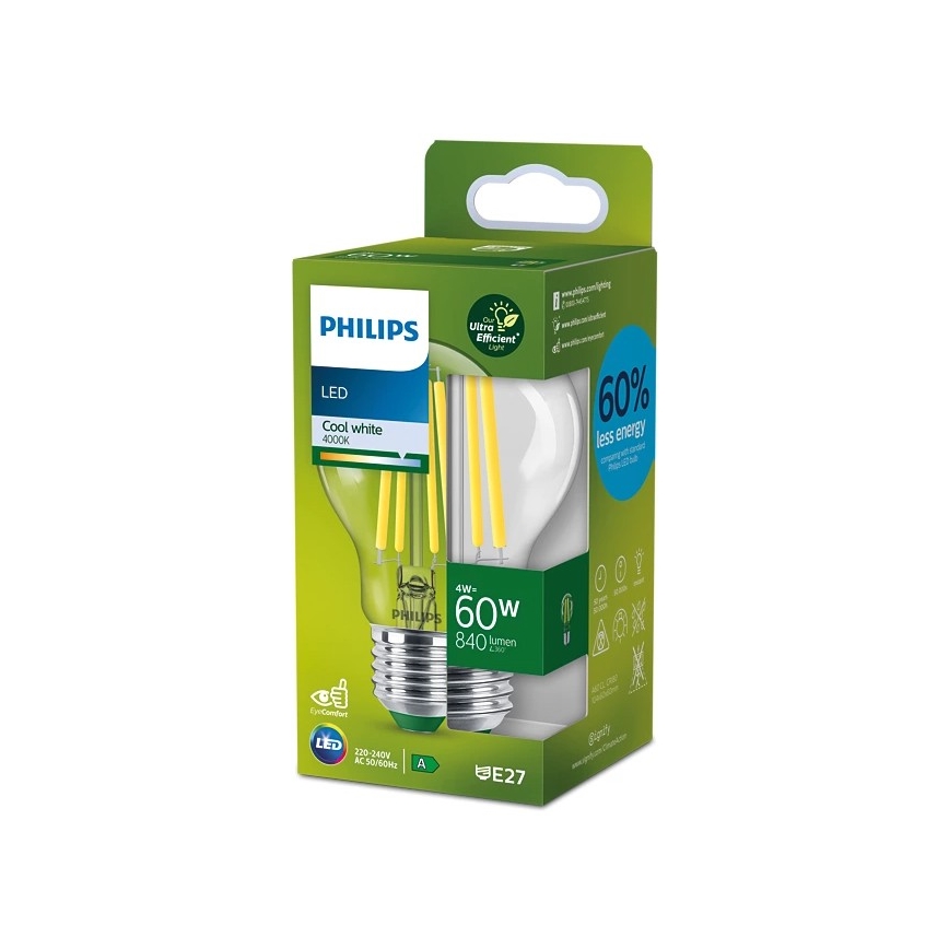 LED sijalica VINTAGE Philips A60 E27/4W/230V 4000K