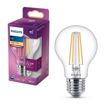 LED sijalica VINTAGE Philips A60 E27/7W/230V 2700K