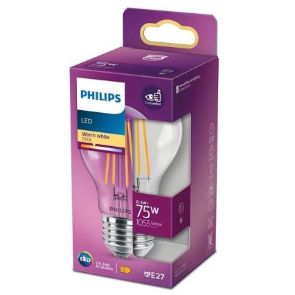 LED sijalica VINTAGE Philips A60 E27/8,5W/230V 2700K