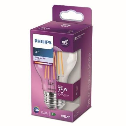 LED sijalica VINTAGE Philips A60 E27/8,5W/230V 4000K