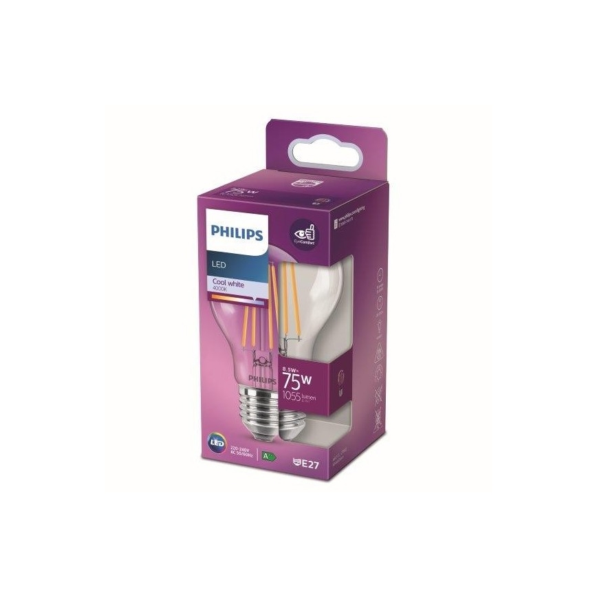 LED sijalica VINTAGE Philips A60 E27/8,5W/230V 4000K