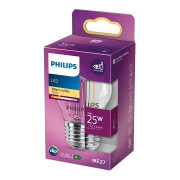 LED sijalica VINTAGE Philips P45 E27/2W/230V 2700K