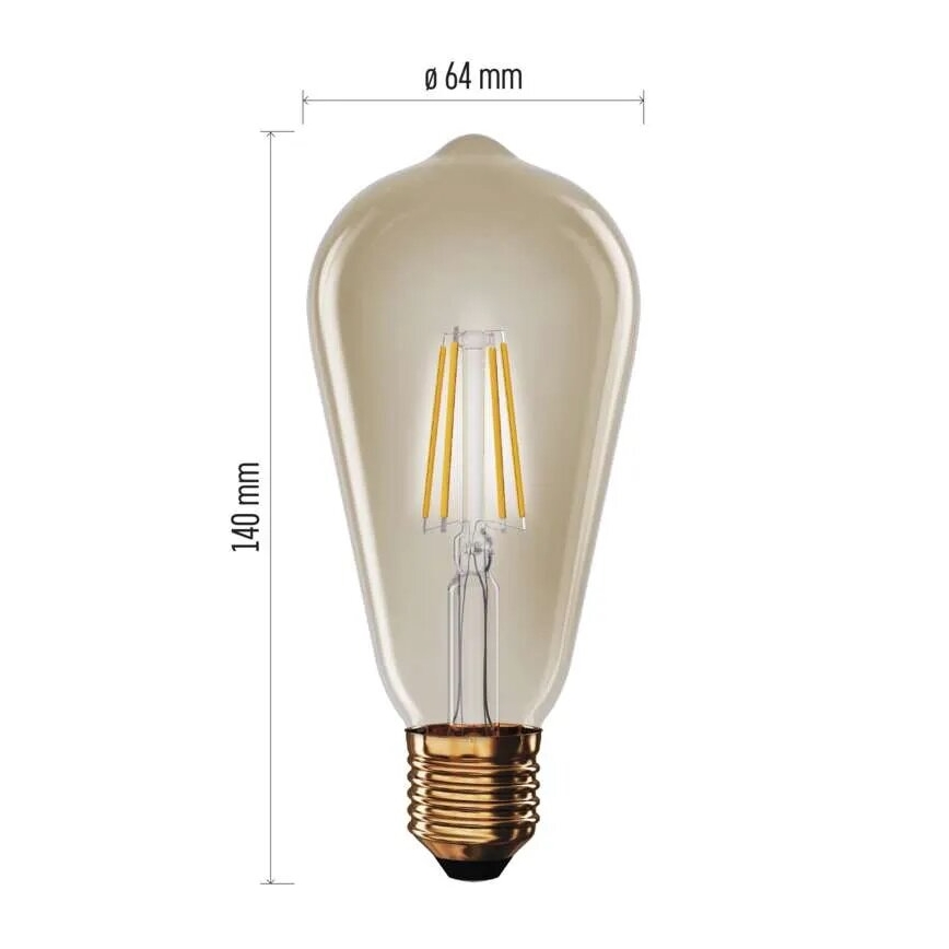 LED sijalica VINTAGE ST64 E27/4,5W/230V 2200K