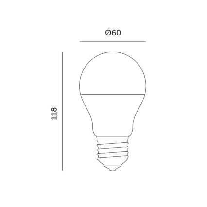 LED sijalica za rast biljaka PLANTY E27/11W/230V 1200K bela