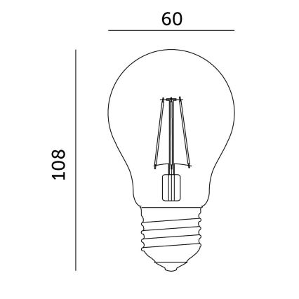 LED sijalica za rast biljaka VITABLOOM E27/8W/230V 1200K - Brilagi