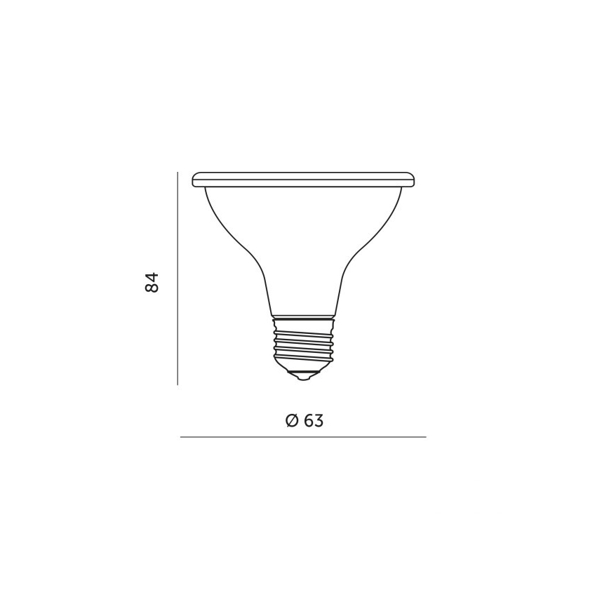 LED sijalica za uzgoj biljaka PLANTY E27/7W/230V 1200K crna