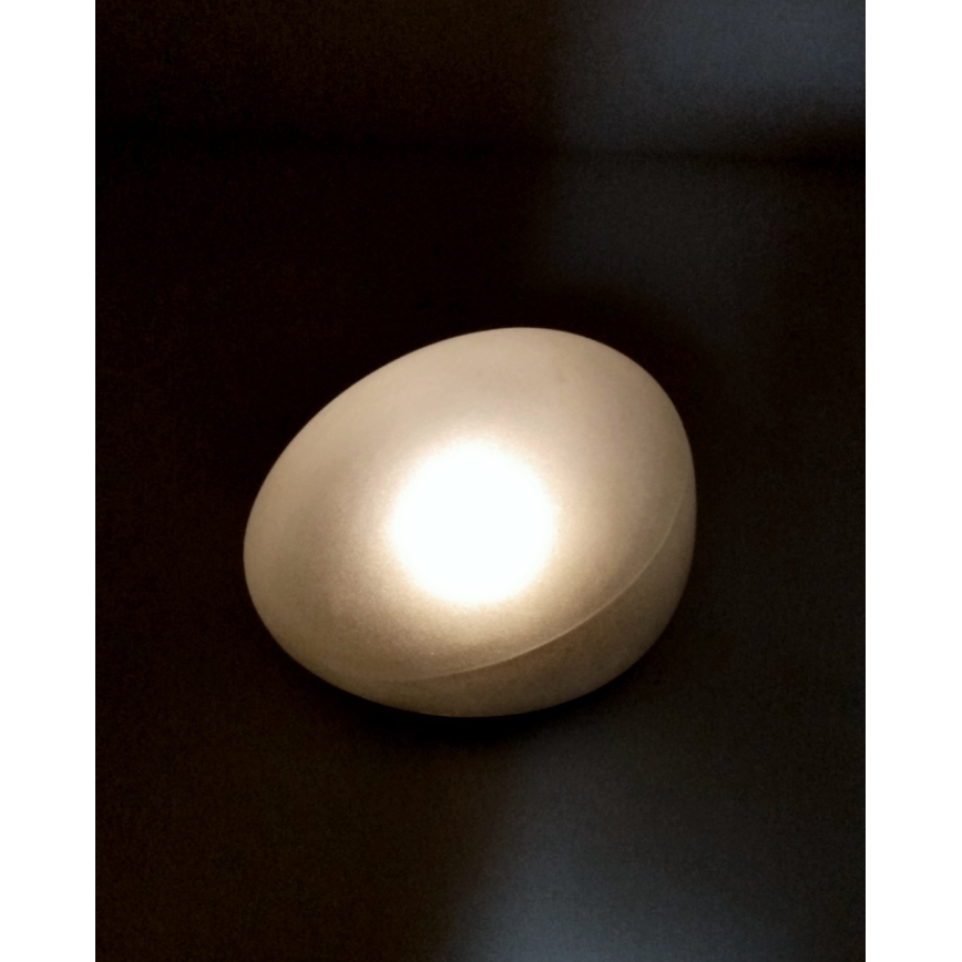 LED solarna lampa 2×LED, 1,2 V, 300 mAh, IP44, crna/bela