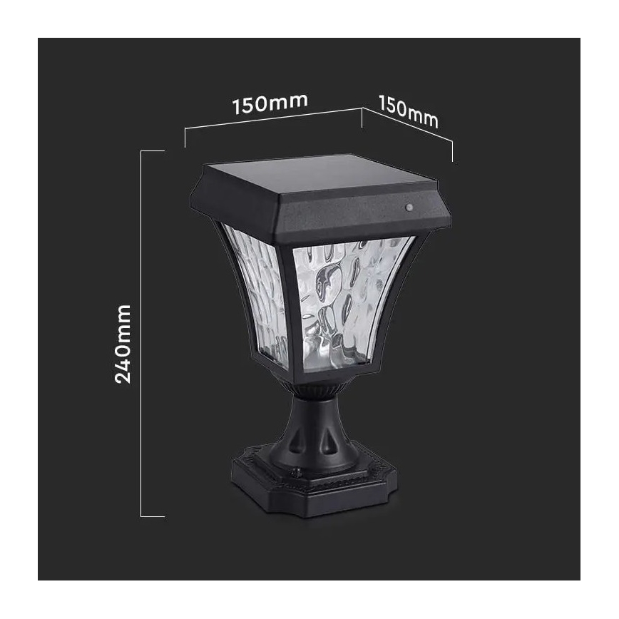 LED solarna lampa 3u1 LED/2W/5,5V 3000K/6000K IP65 2200 mAh