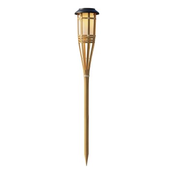 LED solarna lampa BAMBOO LED/1,2V 150 mAh 1800K 56 cm IP44 bež