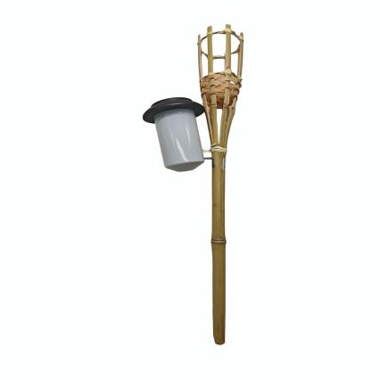 LED solarna lampa BAMBOO LED/1,2V 150 mAh 1800K 56 cm IP44 bež