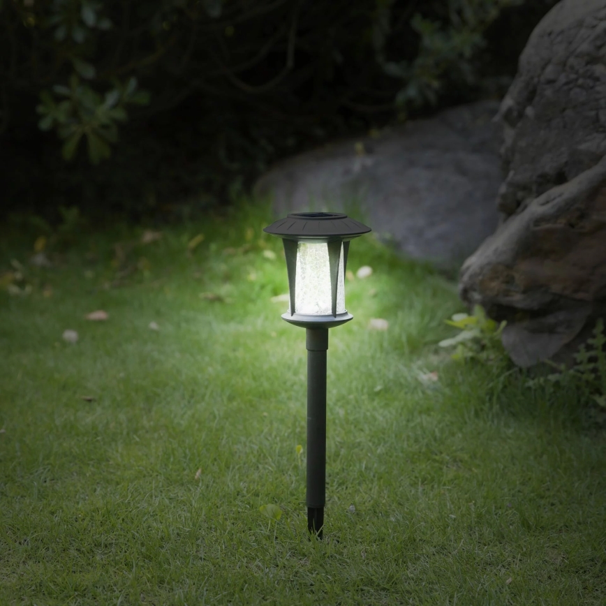LED solarna lampa BOLTON LED/1,2V 100 mAh IP44 crna