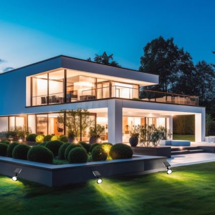 LED Solarna lampa LANCE LED/3,7V 6000K IP44 1500 mAh