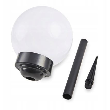 LED solarna lampa LED/1,2V 6500K 200 mAh preč. 10 cm IP44 bela/crna