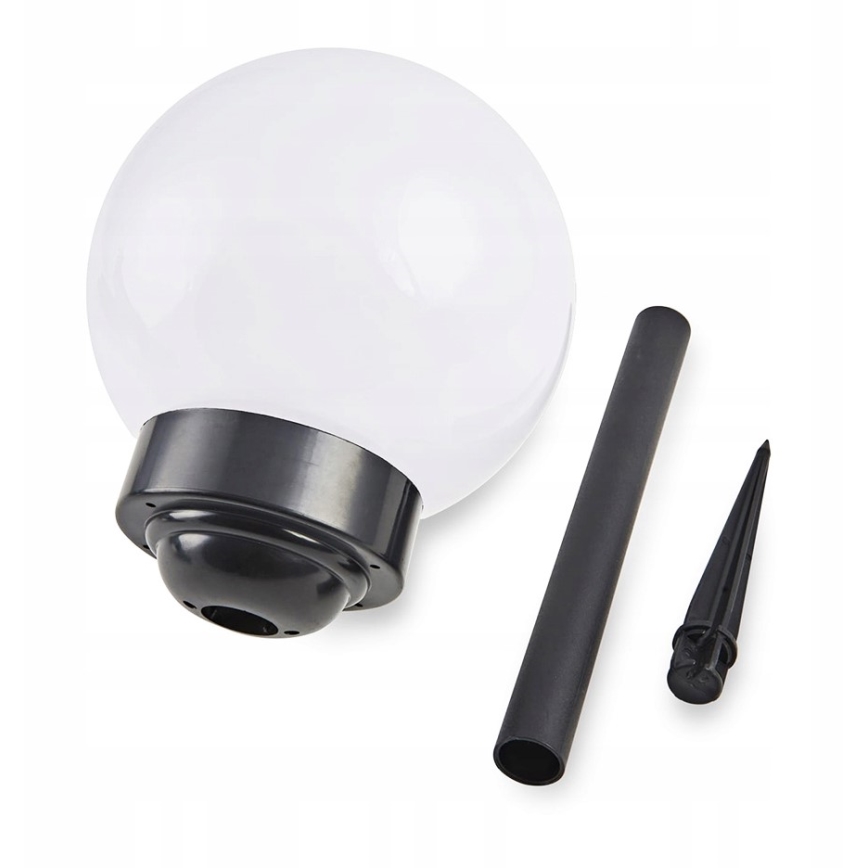 LED solarna lampa LED/1,2V 6500K 200 mAh preč. 10 cm IP44 bela/crna