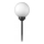 LED solarna lampa LED/1,2V 6500K 200 mAh prečnik 15 cm IP44 bela/crna