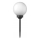 LED solarna lampa LED/1,2V 6500K 200 mAh prečnik 20 cm IP44 bela/crna