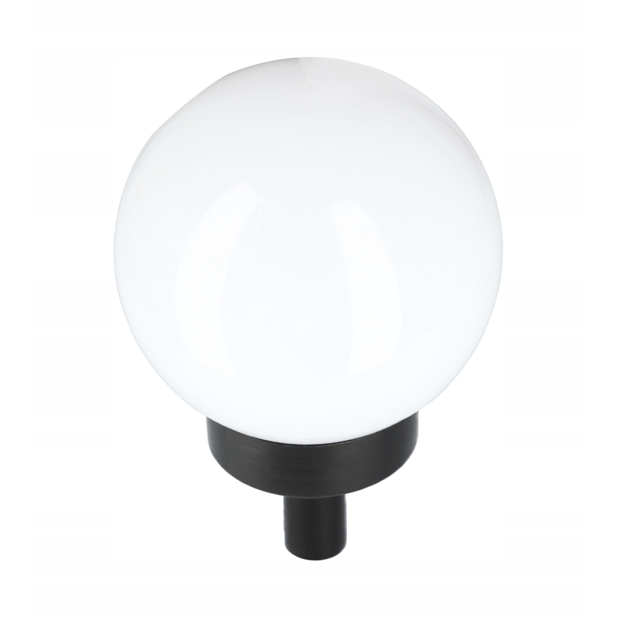 LED solarna lampa LED/1,2V 6500K 200 mAh prečnik 20 cm IP44 bela/crna