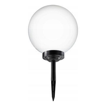 LED solarna lampa LED/1,2V 6500K 200 mAh, prečnik 30 cm, IP44, bela/crna