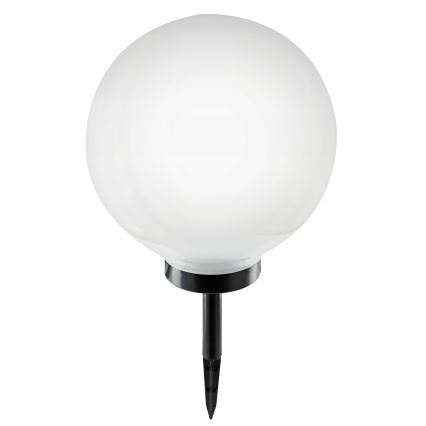 LED solarna lampa LED/1,2V 6500K 200 mAh, prečnik 30 cm, IP44, bela/crna
