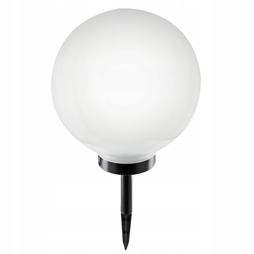 LED solarna lampa LED/1,2V 6500K 200 mAh, prečnik 30 cm, IP44, bela/crna