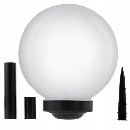LED solarna lampa LED/1,2V 6500K 200 mAh, prečnik 30 cm, IP44, bela/crna