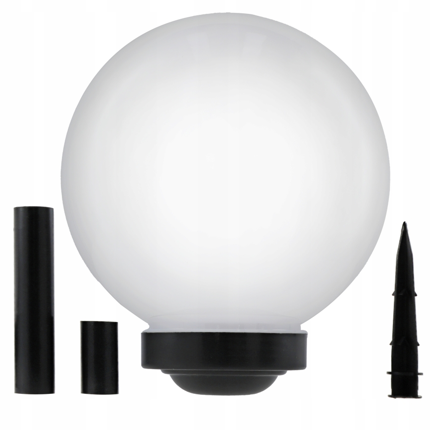 LED solarna lampa LED/1,2V 6500K 200 mAh, prečnik 30 cm, IP44, bela/crna