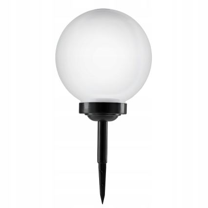 LED solarna lampa LED/1,2V 6500K 200 mAh prečnika 25 cm IP44 bela/crna