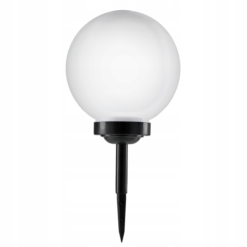 LED solarna lampa LED/1,2V 6500K 200 mAh prečnika 25 cm IP44 bela/crna