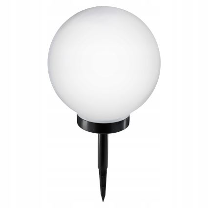 LED solarna lampa LED/1,2V 6500K 200 mAh prečnika 25 cm IP44 bela/crna