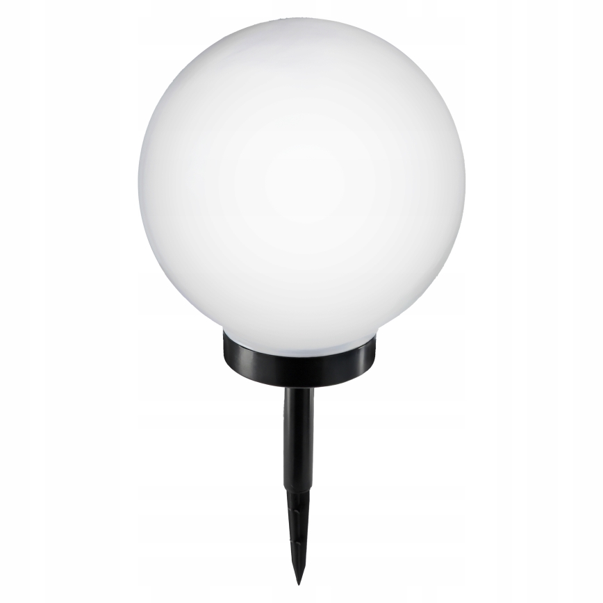 LED solarna lampa LED/1,2V 6500K 200 mAh prečnika 25 cm IP44 bela/crna