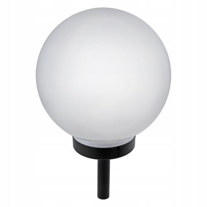 LED solarna lampa LED/1,2V 6500K 200 mAh prečnika 25 cm IP44 bela/crna