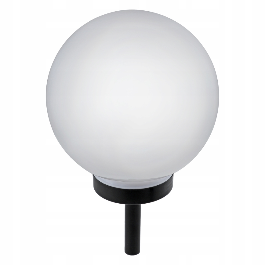 LED solarna lampa LED/1,2V 6500K 200 mAh prečnika 25 cm IP44 bela/crna
