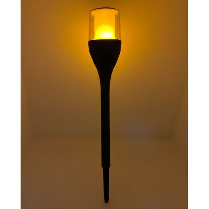 LED solarna lampa LED/1,2V 800 mAh IP44 crna