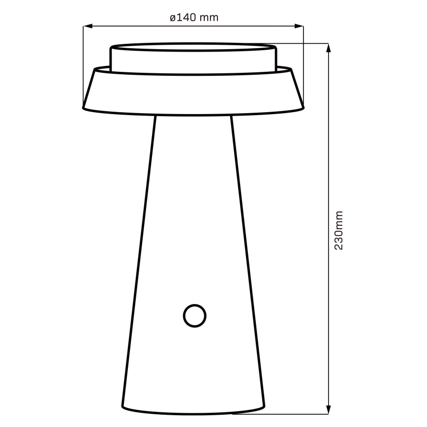 LED prigušiva dodirna solarna lampa MARAKESZ LED/3,7V USB 3600 mAh 1800/2700/3000K IP54 siva