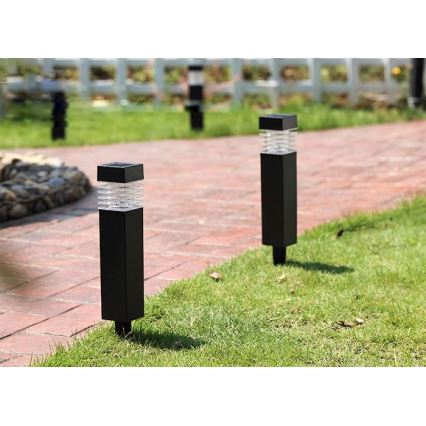 LED solarna lampa MARTIN, 1,2 V, 150 mAh, IP44, crna
