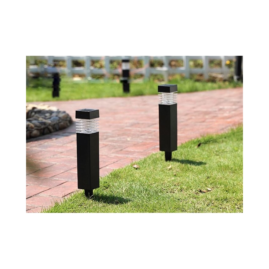 LED solarna lampa MARTIN, 1,2 V, 150 mAh, IP44, crna