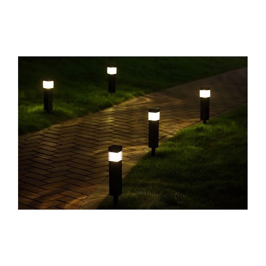 LED solarna lampa MARTIN, 1,2 V, 150 mAh, IP44, crna