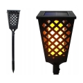 LED solarna lampa sa senzorom LED/0,6W/5,5V IP65 2000 mAh 107 cm crna