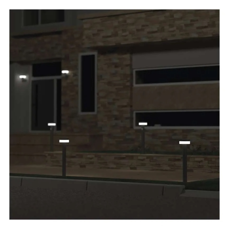 LED solarna lampa sa senzorom LED/2W/3,7V 1200 mAh IP44 50 cm