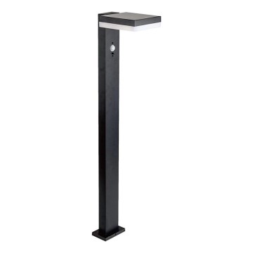 LED solarna lampa sa senzorom LED/2W/3,7V IP54 3000K 2200 mAh uglasta crna
